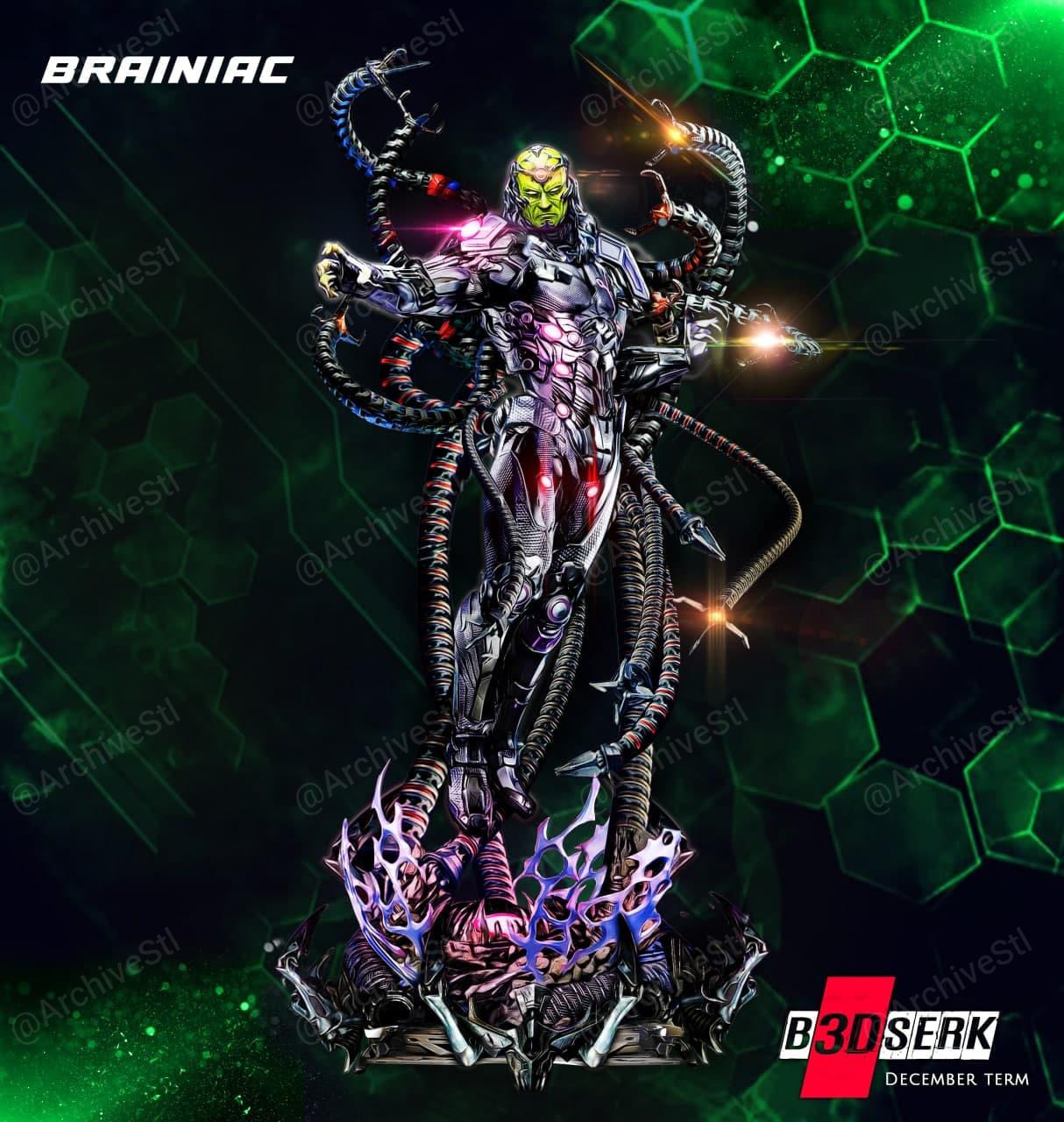 فایل سه‌بعدی B3DSERK_Brainiac_Sculpture 430mm(Non Supported) – B3DSERK_Brainiac_Sculpture 430mm(Non Supported)