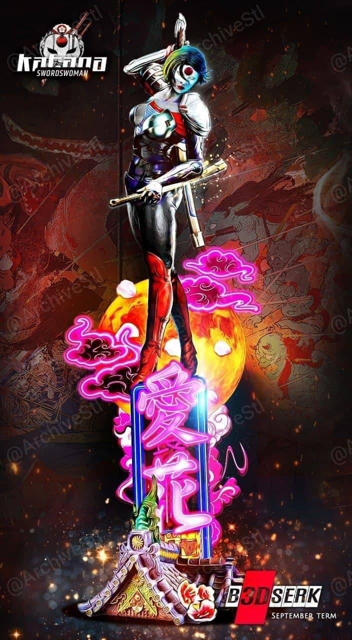 فایل سه‌بعدی B3DSERK – Katana Sculpture 480mm Un – Supported – B3DSERK – Katana Sculpture 480mm Un – Supported