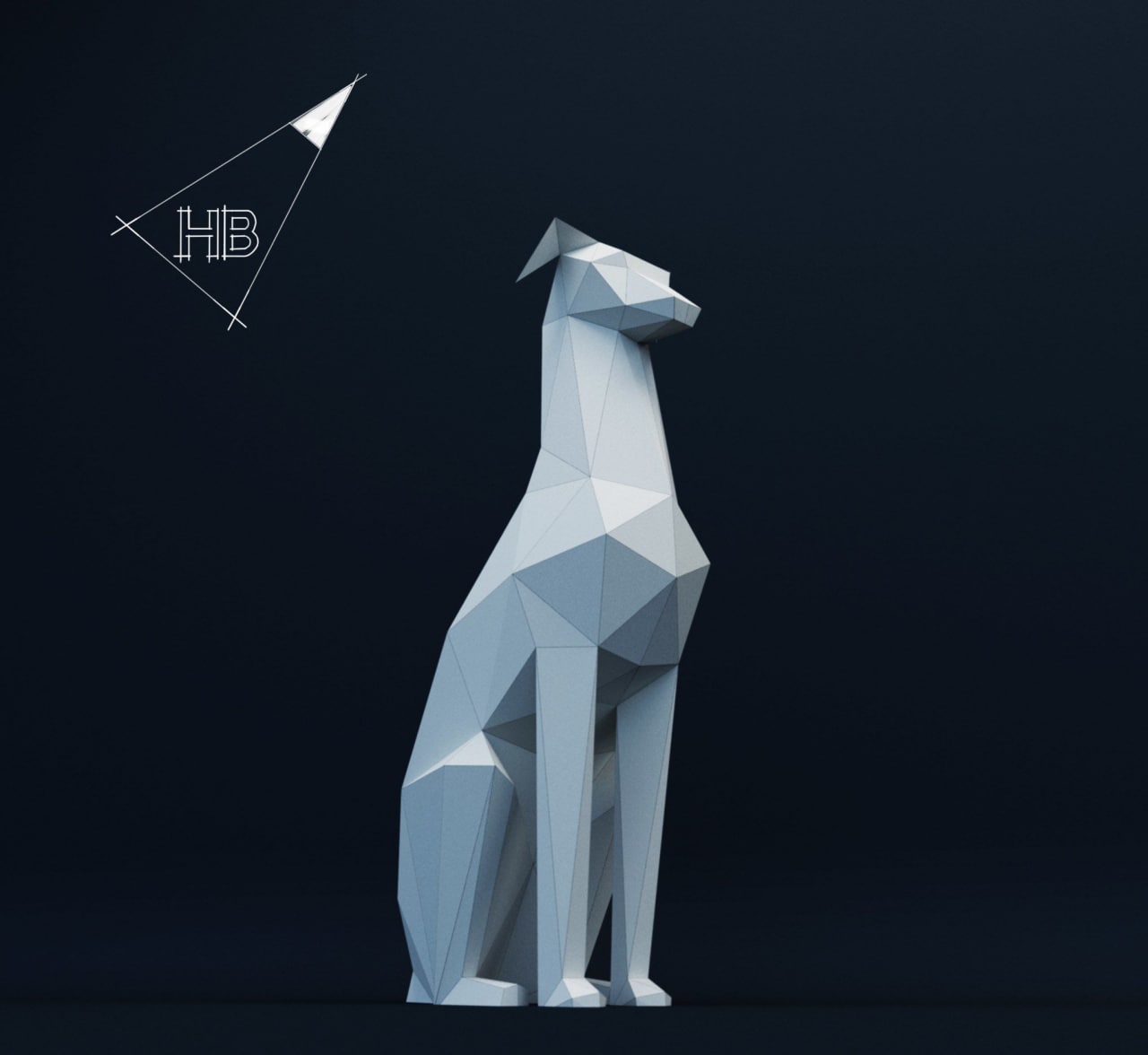 فایل سه‌بعدی Doberman Low-Poly – Doberman Low-Poly
