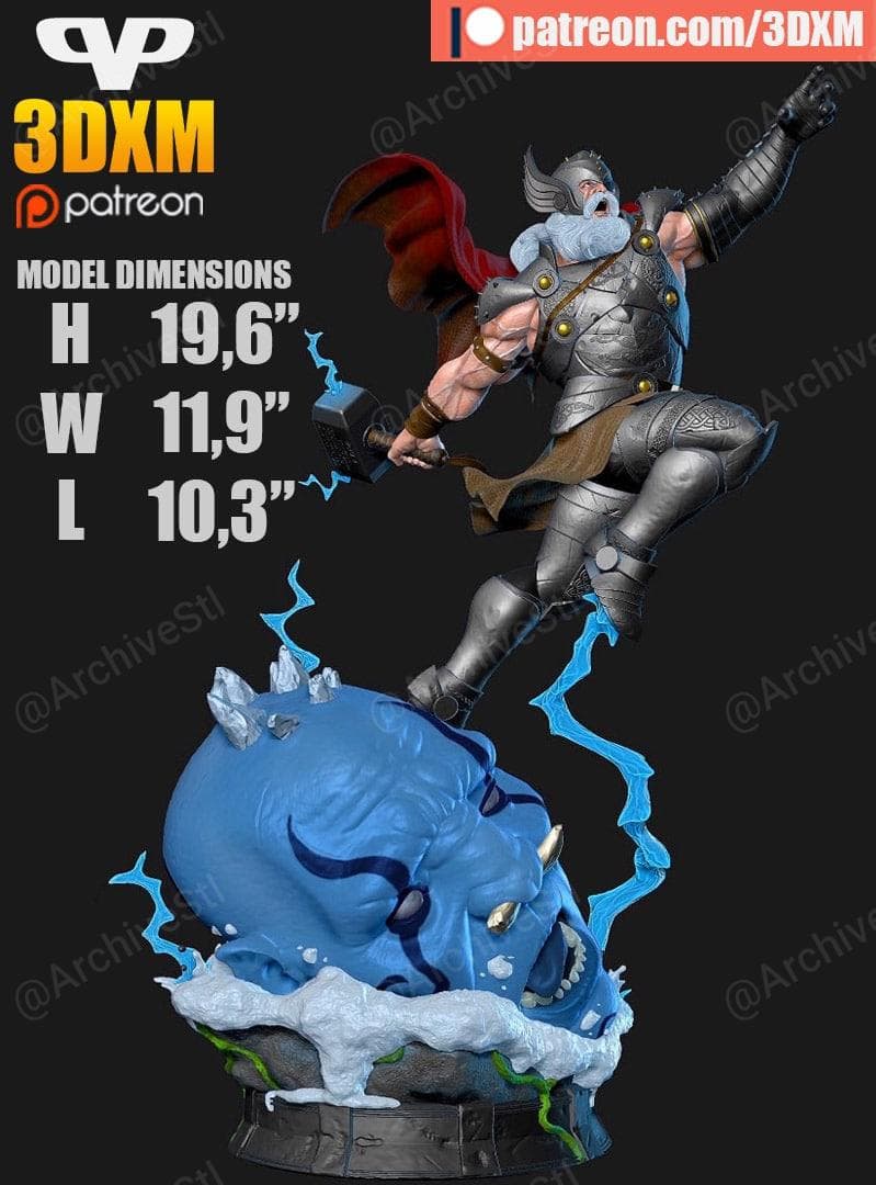 فایل سه‌بعدی Old King Thor – 3DXM – Old King Thor