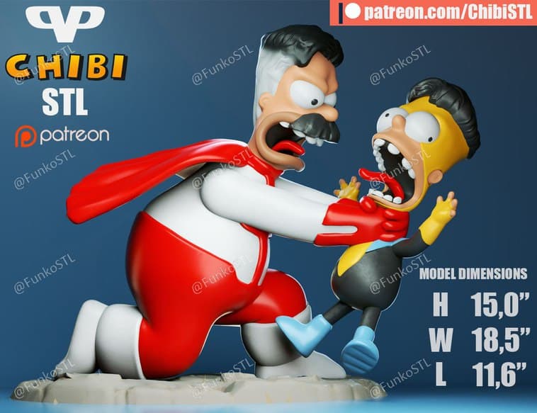 فایل سه‌بعدی 3DXM – Homini-Man Chibi – 3DXM – Homini-Man Chibi