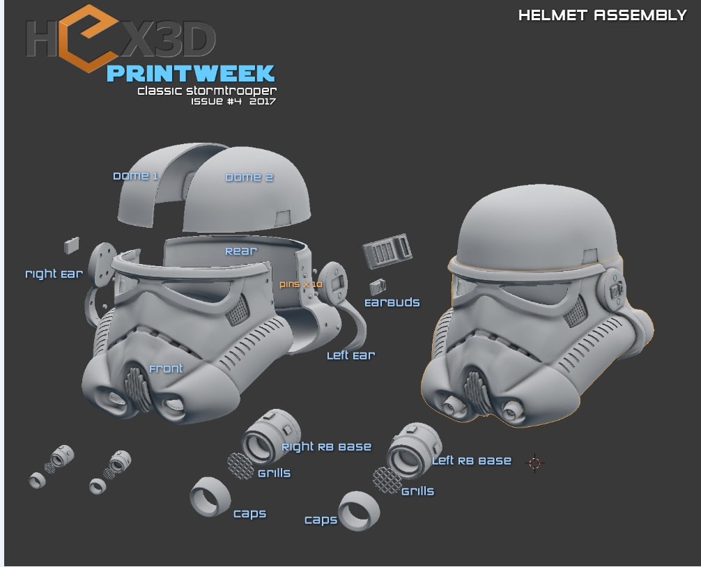 فایل سه‌بعدی Classic Stormtrooper Suit – HEX3D – Classic Stormtrooper Suit – HEX3D