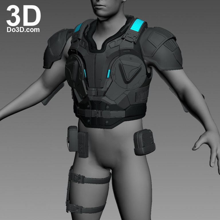فایل سه‌بعدی abs-armor-jd-fenix-by-do3d – Fenix Gears of War 4 Full Body Armor Suit Set do3d