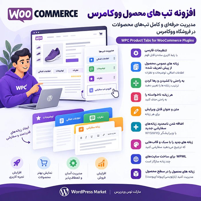افزونه WPC Product Tabs for WooCommerce
