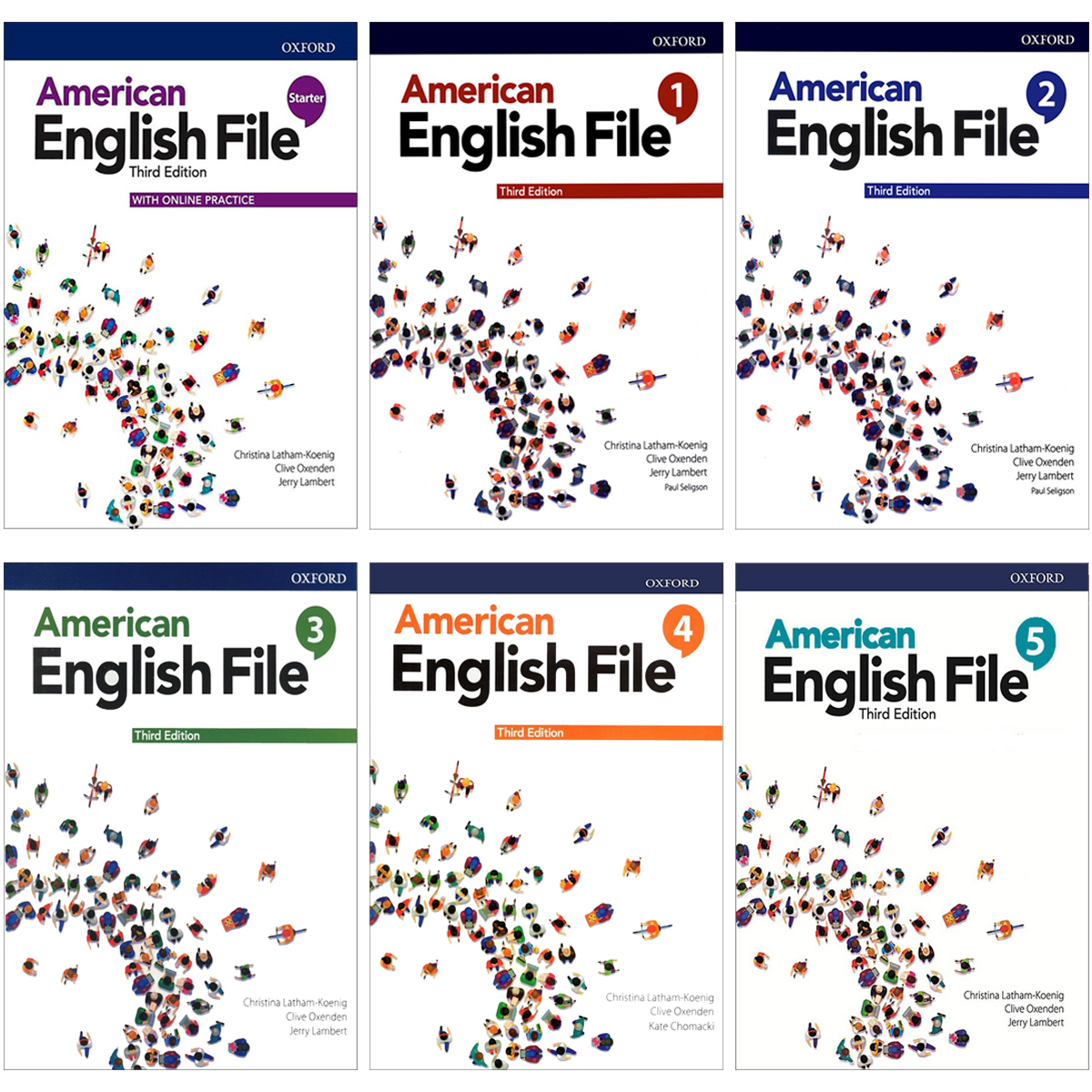 مجموعه کامل امریکن انگلیش فایل ویرایش سوم American English File 3rd Edition رحلی
