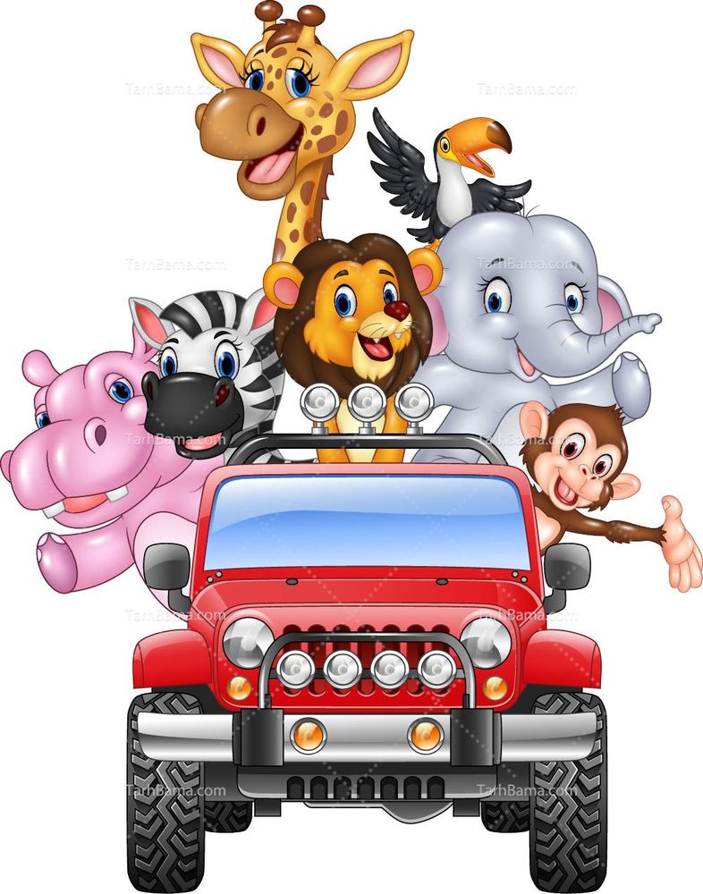 وکتور مسافرت حیوانات