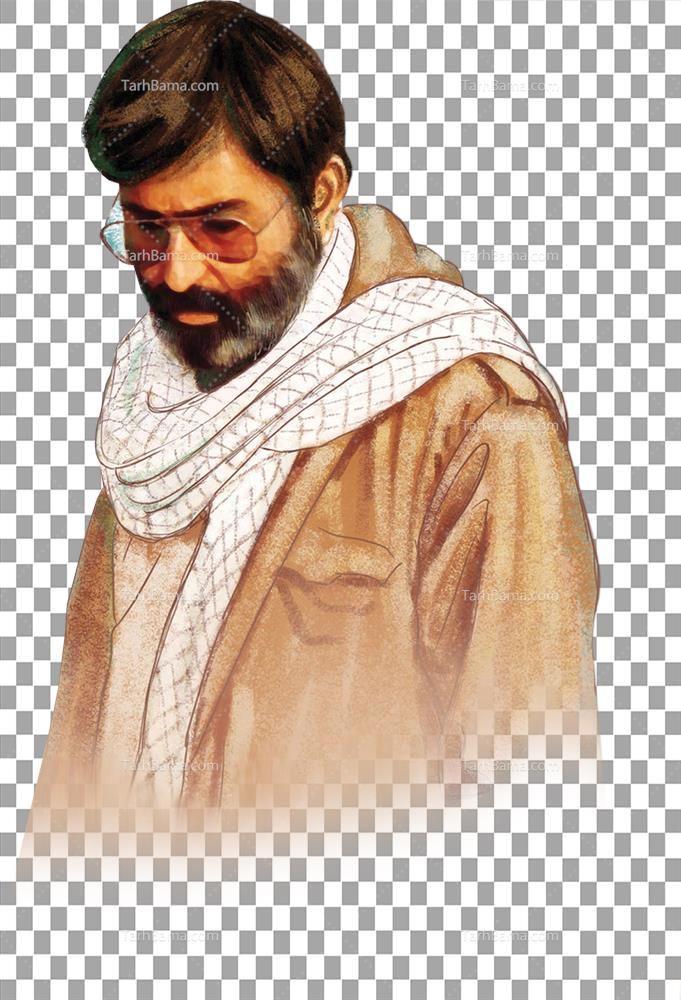 عکس شهید مرتضی آوینی دوربری شده