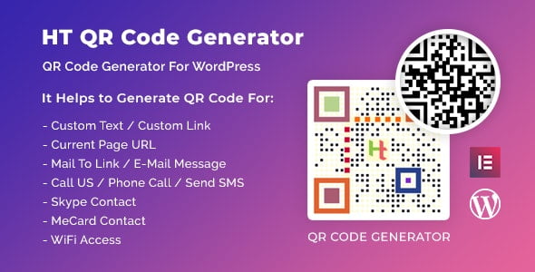 دانلود افزونه HT QR Code Generator – بهترین ابزار ساخت QR Code حرفه‌ای در وردپرس