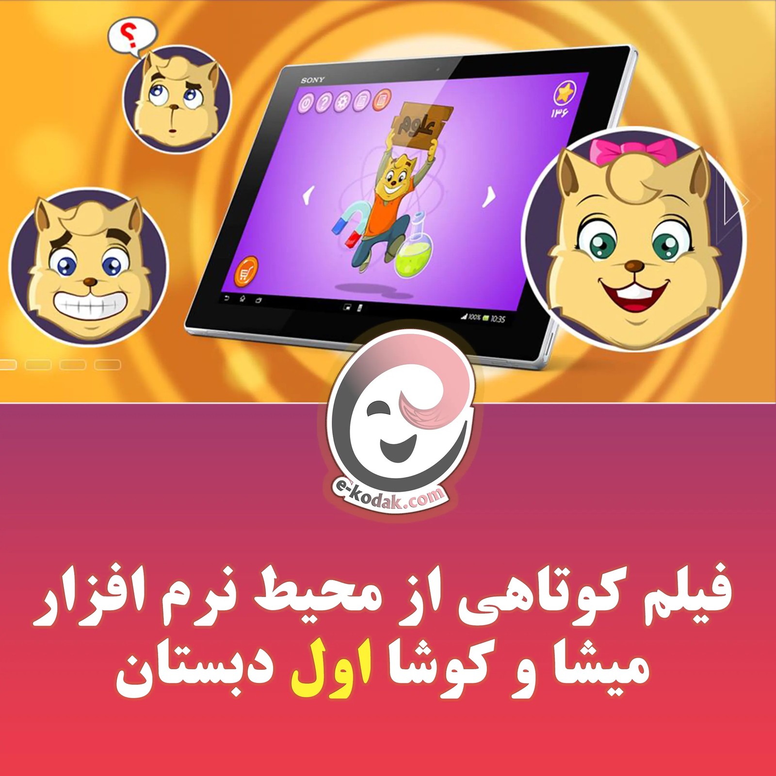 DVD میشا و کوشا اول دبستان