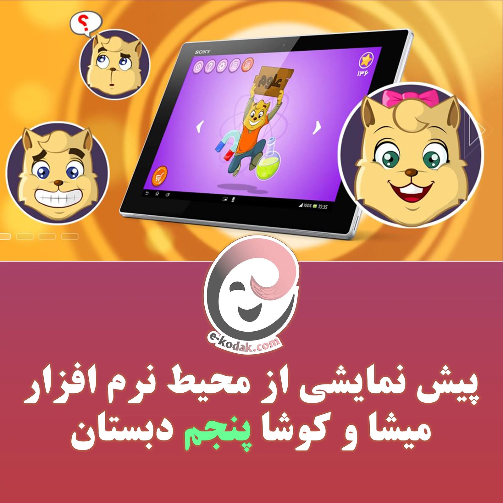 DVD میشا و کوشا پنجم دبستان
