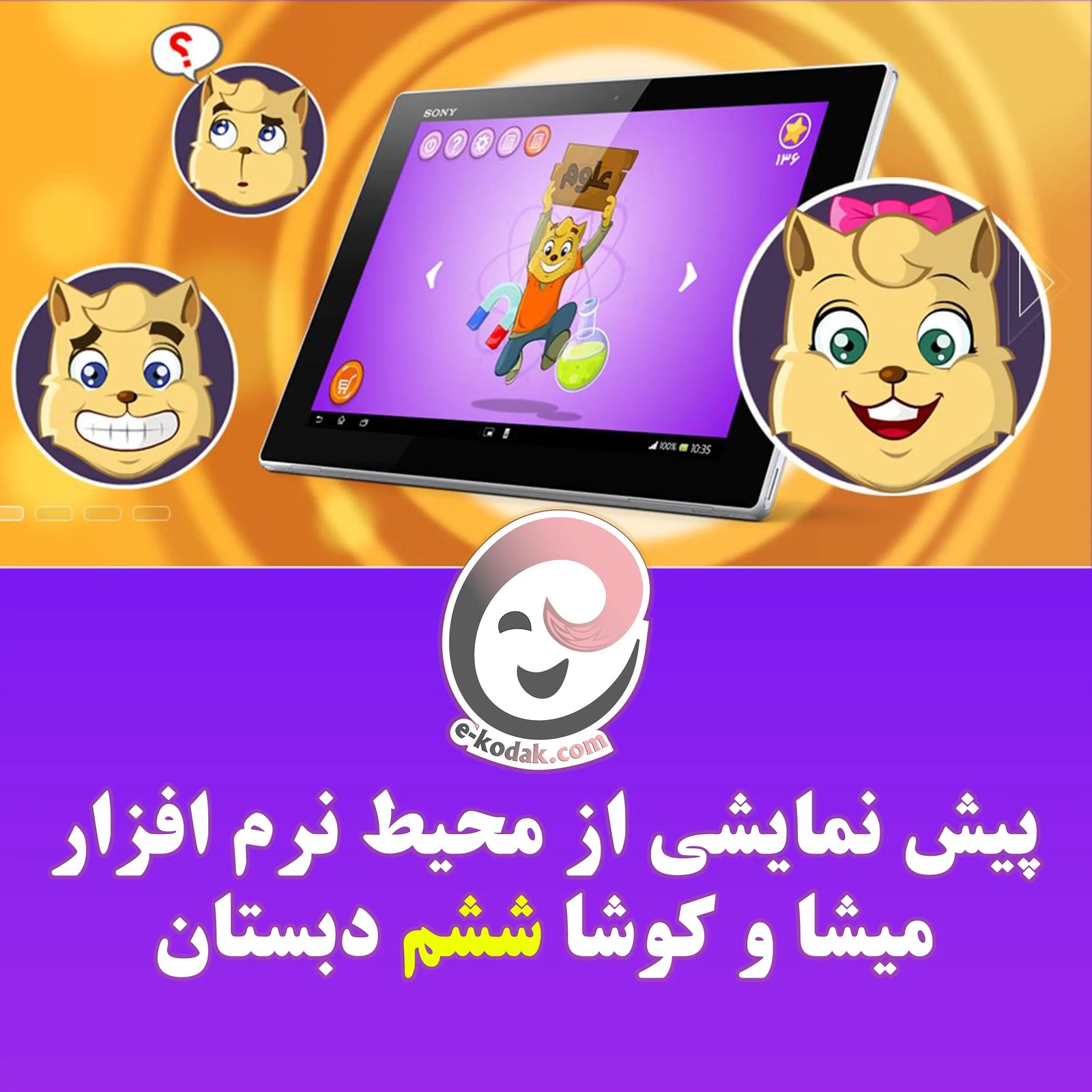 DVD میشا و کوشا ششم دبستان