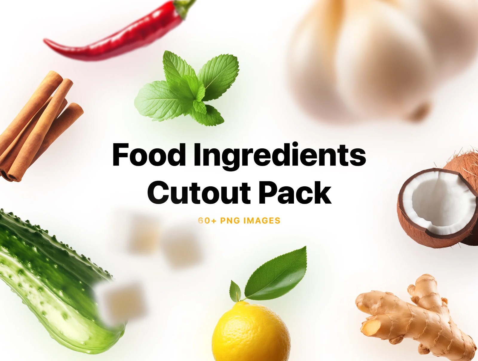 دانلود Food Ingredients Cutout Pack