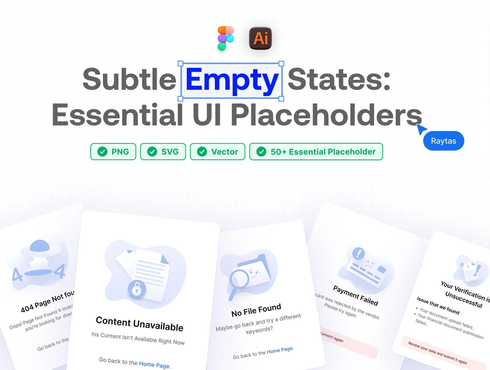 دانلود Subtle Empty State Illustrations