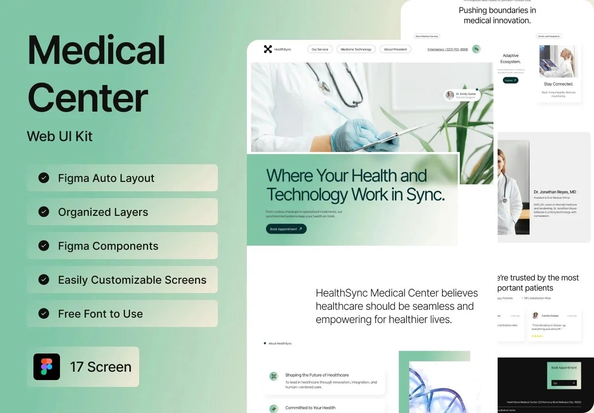دانلود HealthSync – Medical Center Web UI