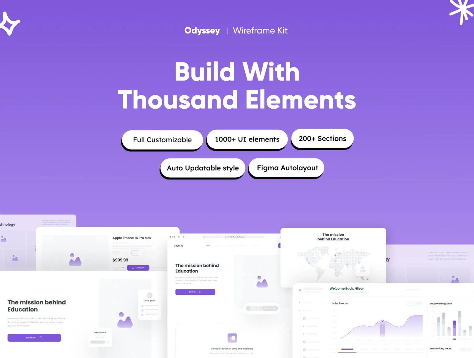 دانلود Wireframe Builder Kit – Advanced Figma Kit