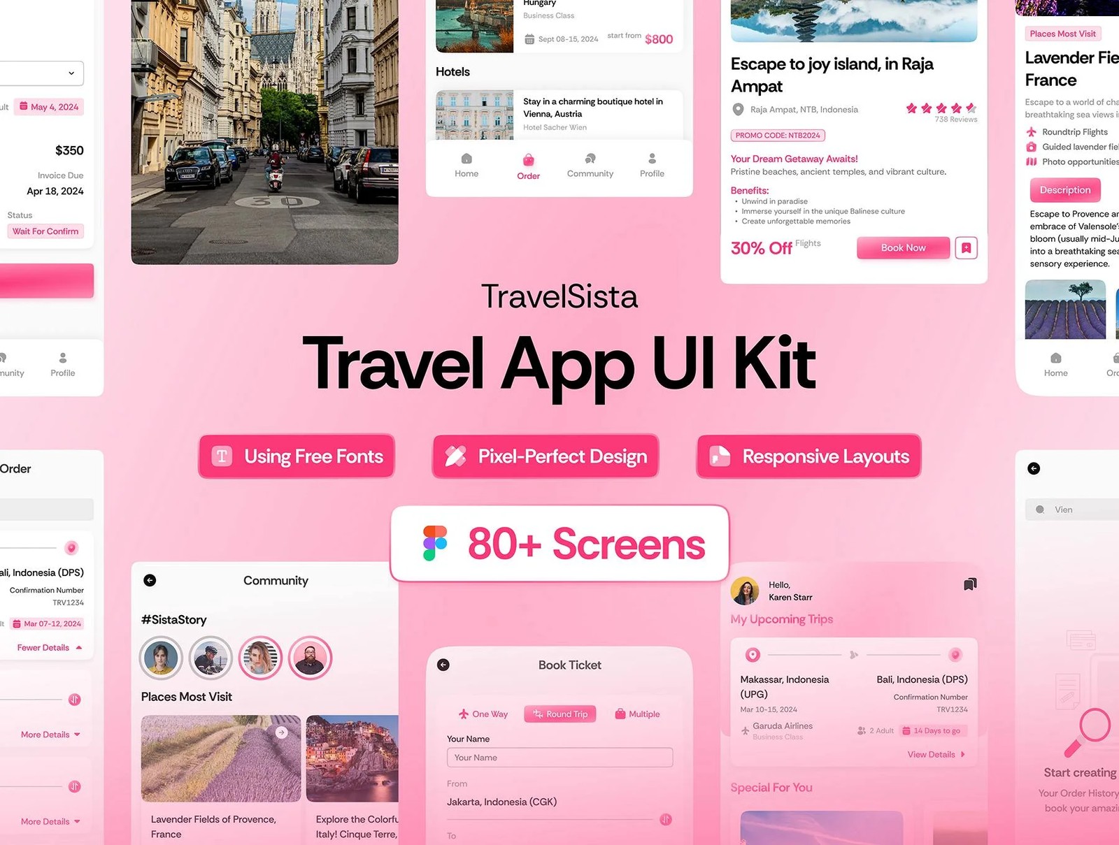 دانلود Travel Sista – Travel App UI Kit