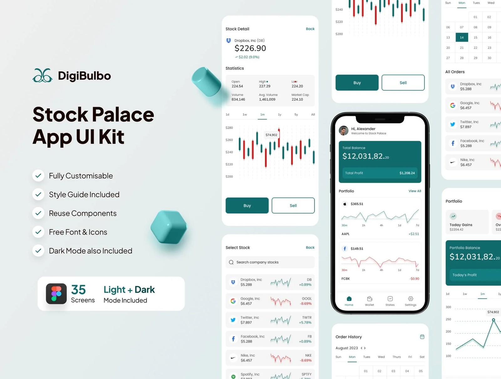 دانلود Stock Palace – App UI Kit