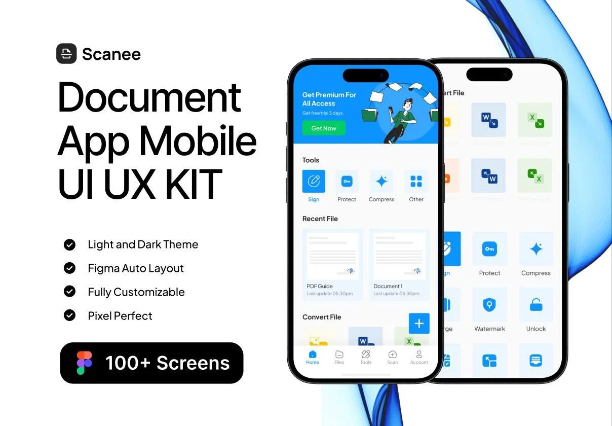 دانلود Scanee – Document Scanner App UI Kit