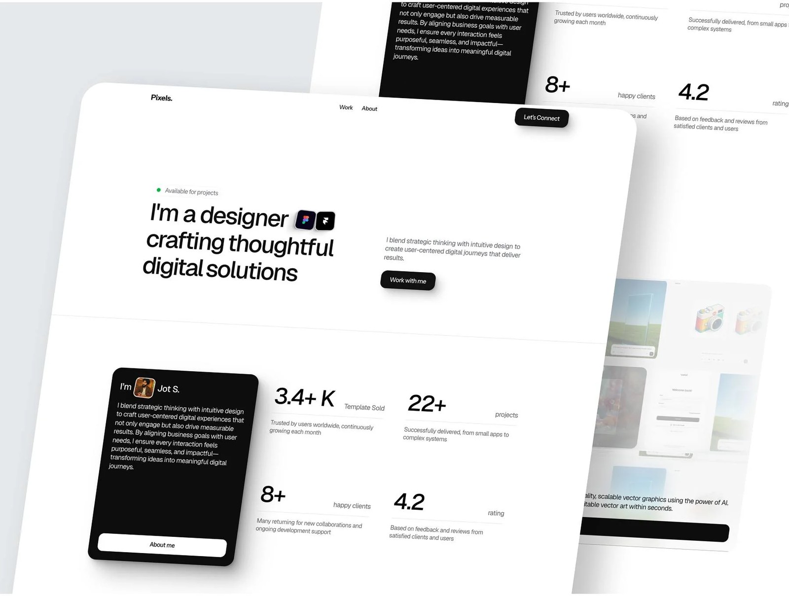 دانلود Pixels – Portfolio Template