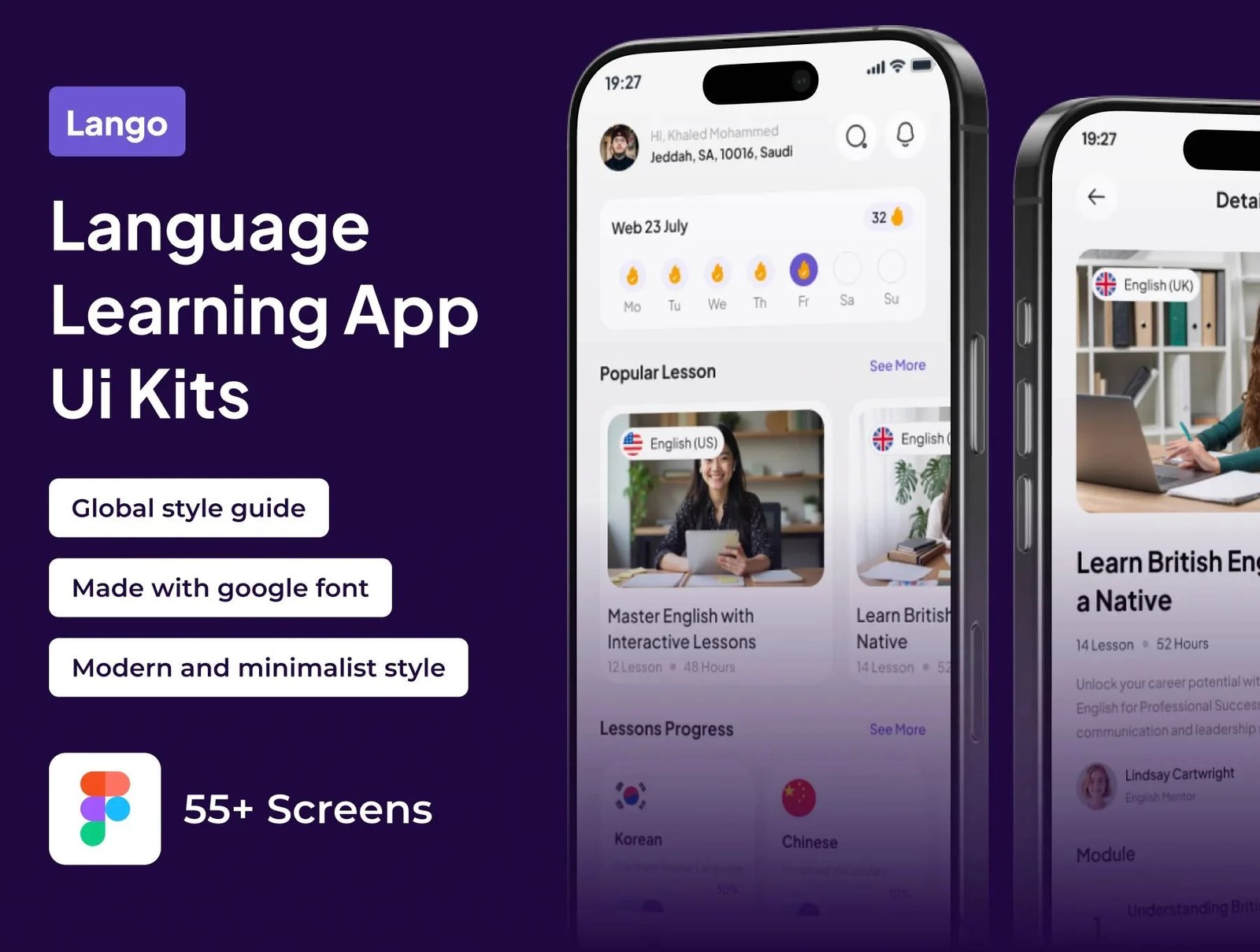 دانلود Lango – Language Learning UI Kit