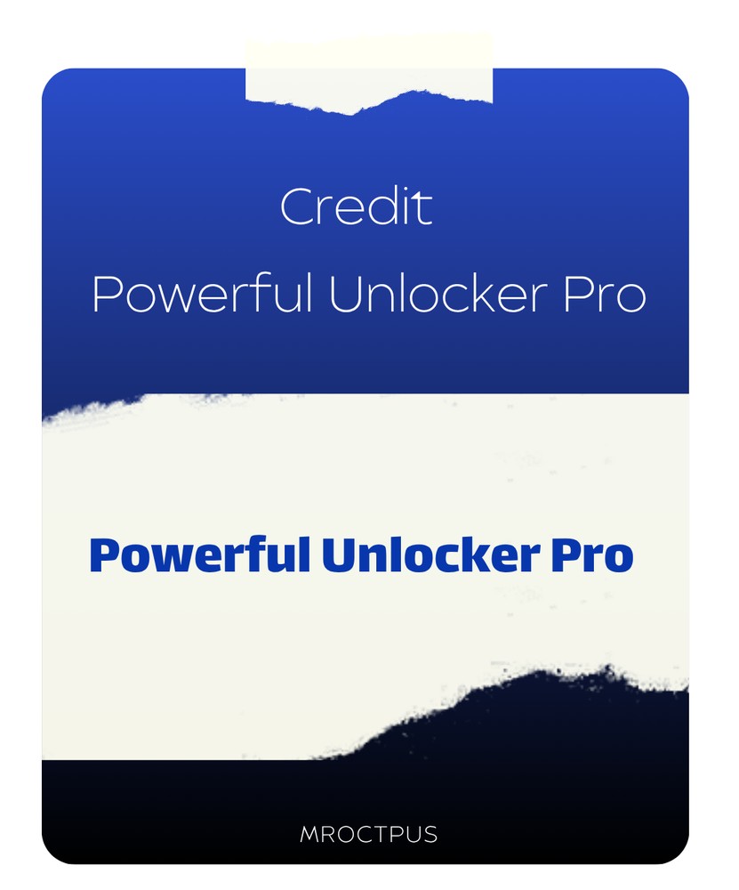 کردیت Powerful Unlocker Pro - مستر اختاپوس