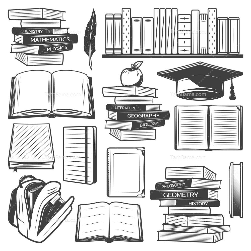 وکتور انواع کتاب