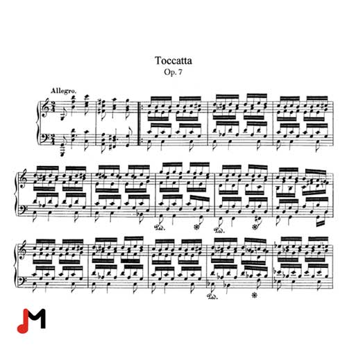 نت پیانو Schumann Toccata Op 7
