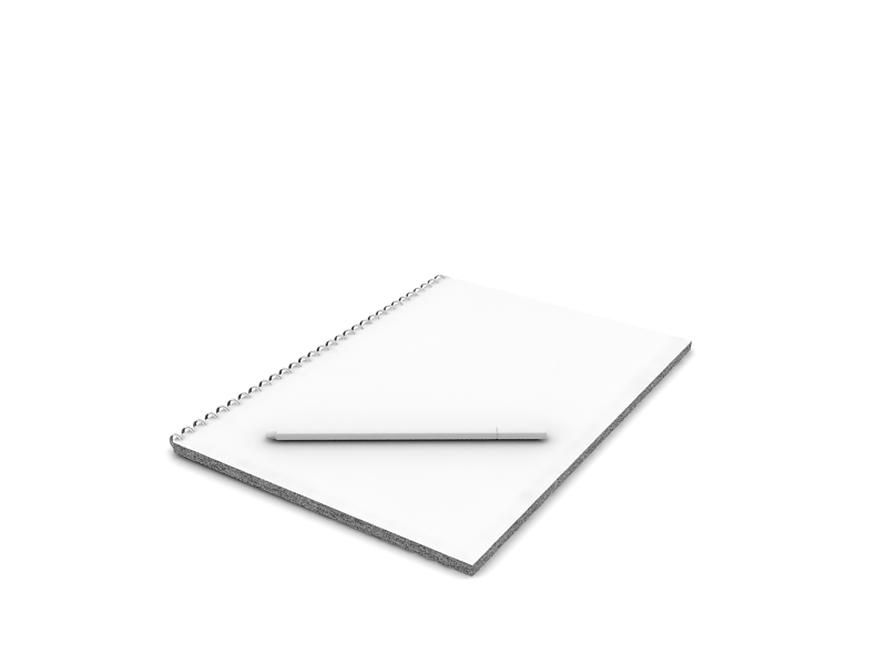 دانلود آبجکت تری‌دی‌مکس دفتر مدل Notebook