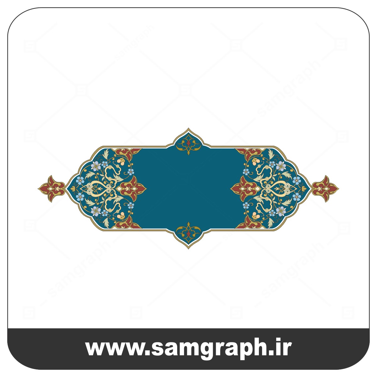 وکتور اسلیمی کادر و حاشیه 64 – Eslimi vector