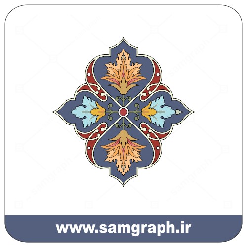 وکتور اسلیمی کادر و حاشیه 42 – Eslimi vector