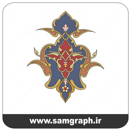 وکتور اسلیمی کادر و حاشیه 9- Eslimi vector