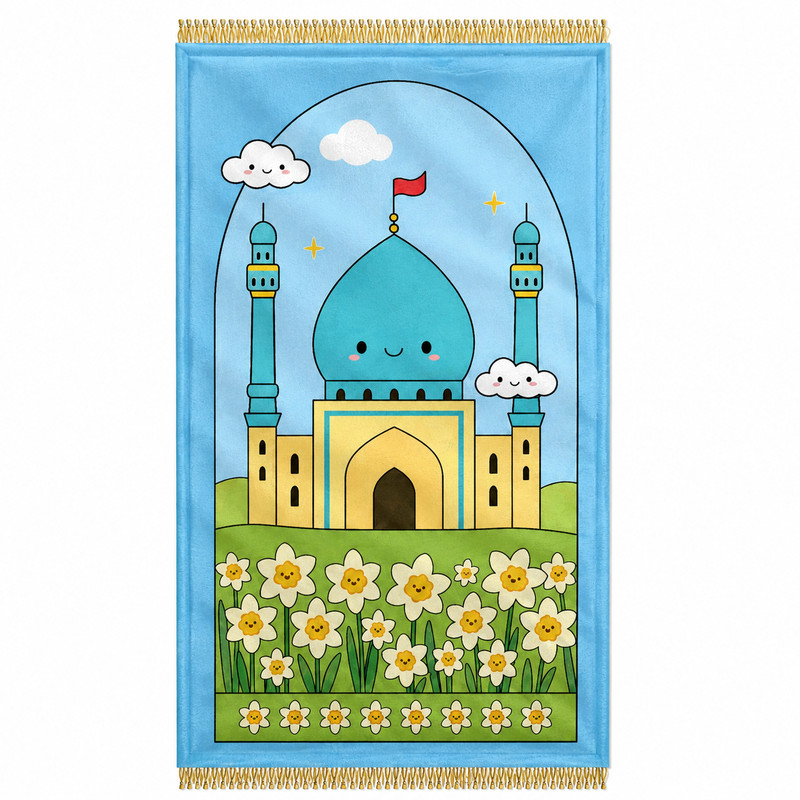 سجاده کودک و نوجوان مخمل طرح جمکران