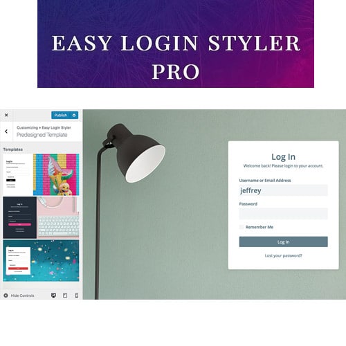 افزونه سفارشی سازی صفحه ورود وردپرس | Easy Login Styler Pro By Phpbits