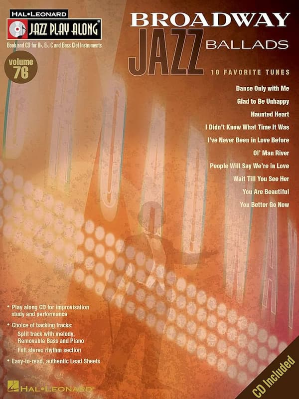 Jazz Playalong Vol 76 – Broadway Jazz Ballads For Alto And Tenor