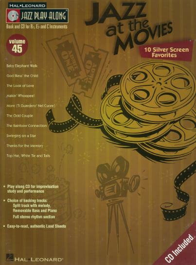 Jazz Playalong Vol 45 – Jazz At The Movies For Alto And Tenor