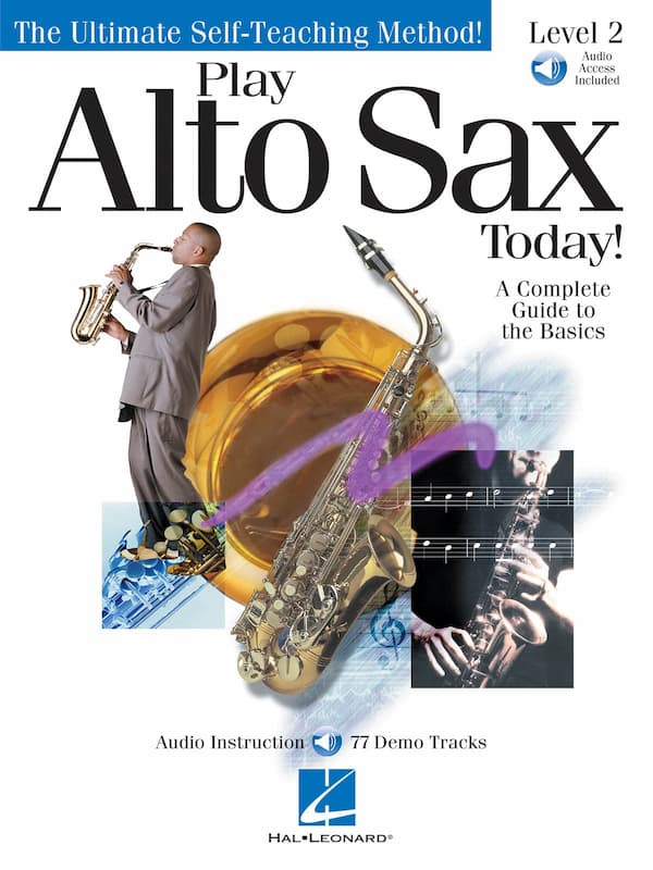 دانلود کتاب Play Alto Sax Today! Level 2 از Hemethod | آموزش ساکسیفون سطح دوم با متد صوتی