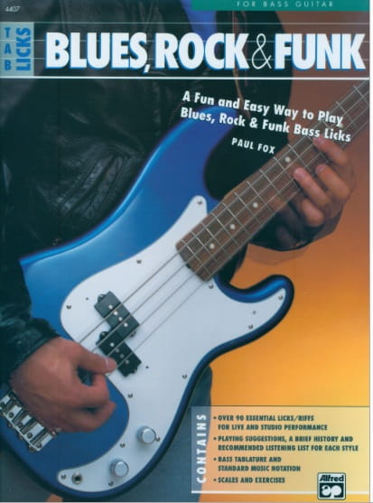Blues, Rock And Funk Bass Tab Licks