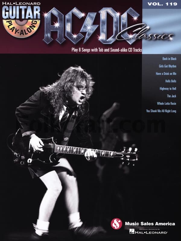AC DC Guitar Play Along Vol 119