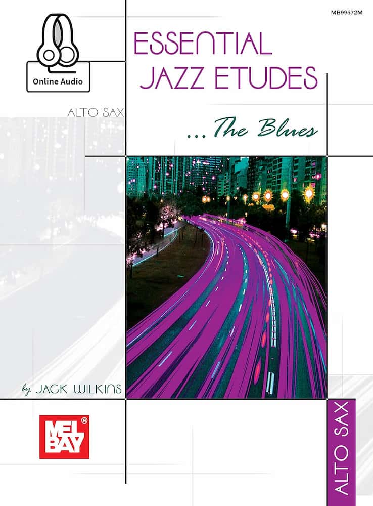 دانلود کتاب Essential Jazz Etudes: The Blues – Alto Sax | آموزش ۱۲ اتود جَز بلوز
