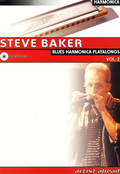 دانلود کتاب Blues Harmonica Playalongs Vol. 2 از Hemethod | آموزش ساز دهنی با سبک بلوز Steve Baker