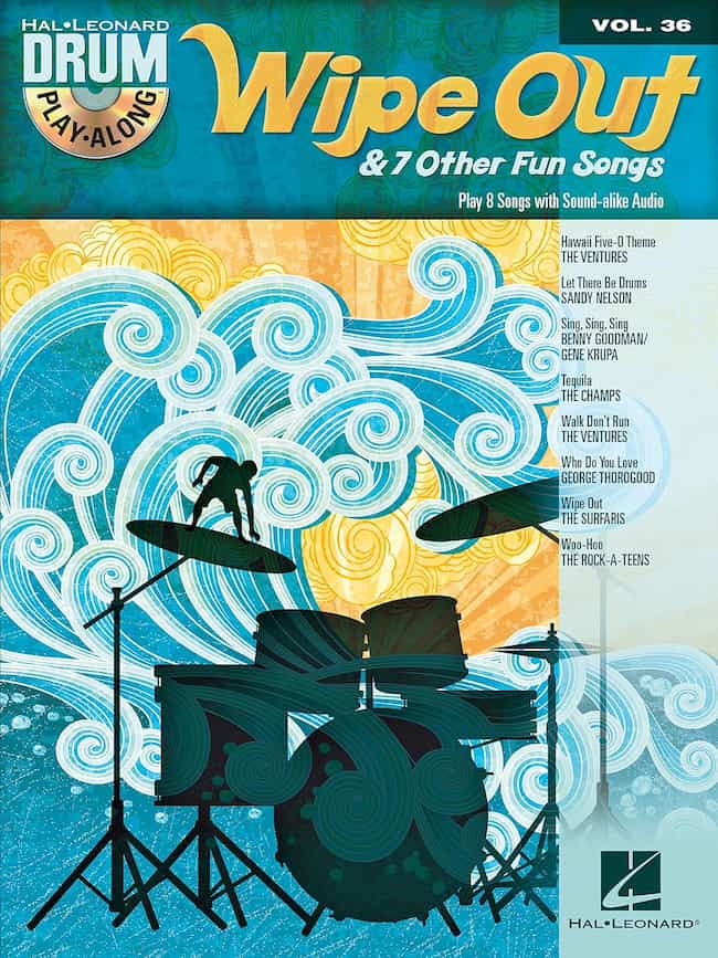 Wipe Out & 7 Other Fun Songs – Drum PlayAlong Vol 36