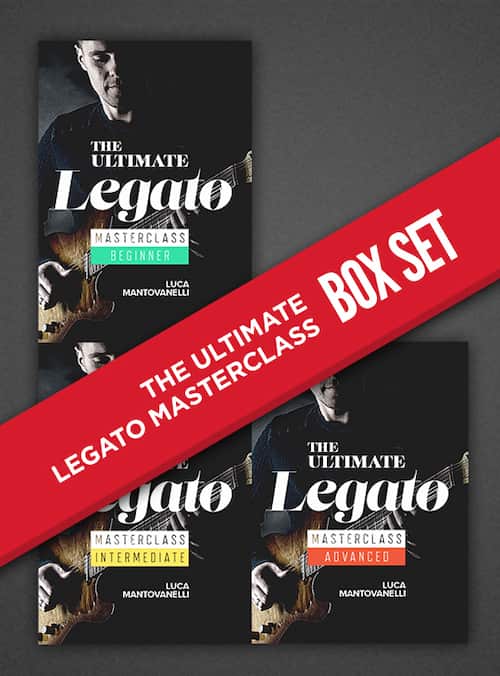 لگاتو گیتار | دورهٔ کامل Legato Masterclass Boxset با Luca Mantovanelli