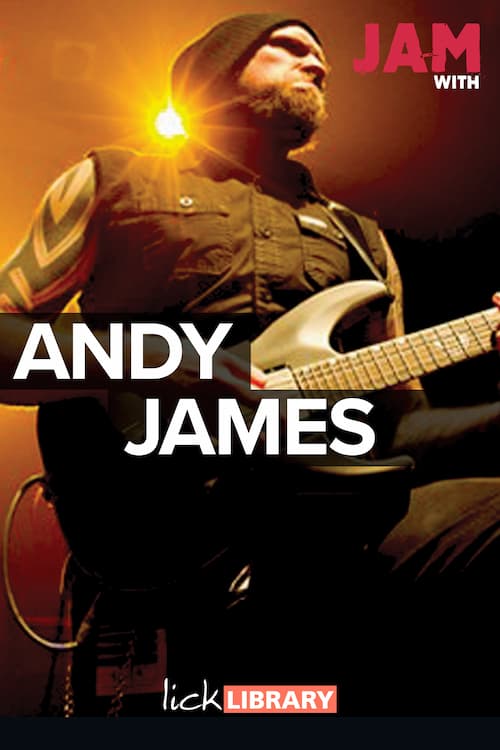 متدآموزشی Jam With Andy James از اچ ای متد | آموزش گیتار متال با بکینگ‌ترک و ترنسکرایب کامل
