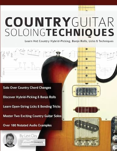 دانلود کتاب Country Guitar Soloing Techniques از Hemethod | آموزش تکنیک‌های سولوی کانتری با Levi Clay