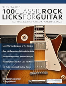100Classic Rock Licks for Guitar