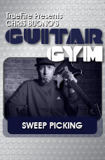 دانلود دوره Guitar Gym: Sweep Picking | تمرین تخصصی آرپژهای سرعتی با Chris Buono