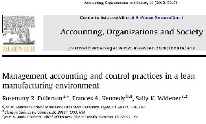 دانلود مقاله management accounting and control practices in a lean manufacturing environment به همراه ترجمه فارسی