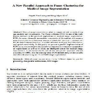 A New Parallel Approach to Fuzzy Clustering for Medical Image Segmentation