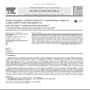 ترجمه ی مقاله ی جامع Dividend Payouts: Evidence from U.S. Bank Holding Companies in the Context of the Financial Crisis