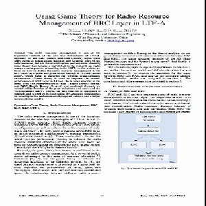 ترجمه ی مقاله ی Using Game Theory for Radio Resource Management of RRC Layer in LTE-A